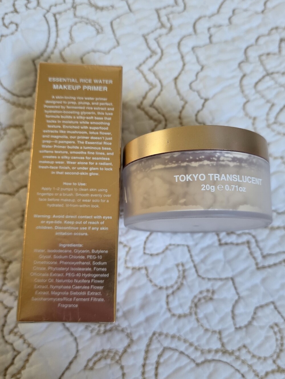 BISHA Essential Rice Water Makeup Primer & Translucent Setting Powder Duo NEW! - Picture 6 of 10